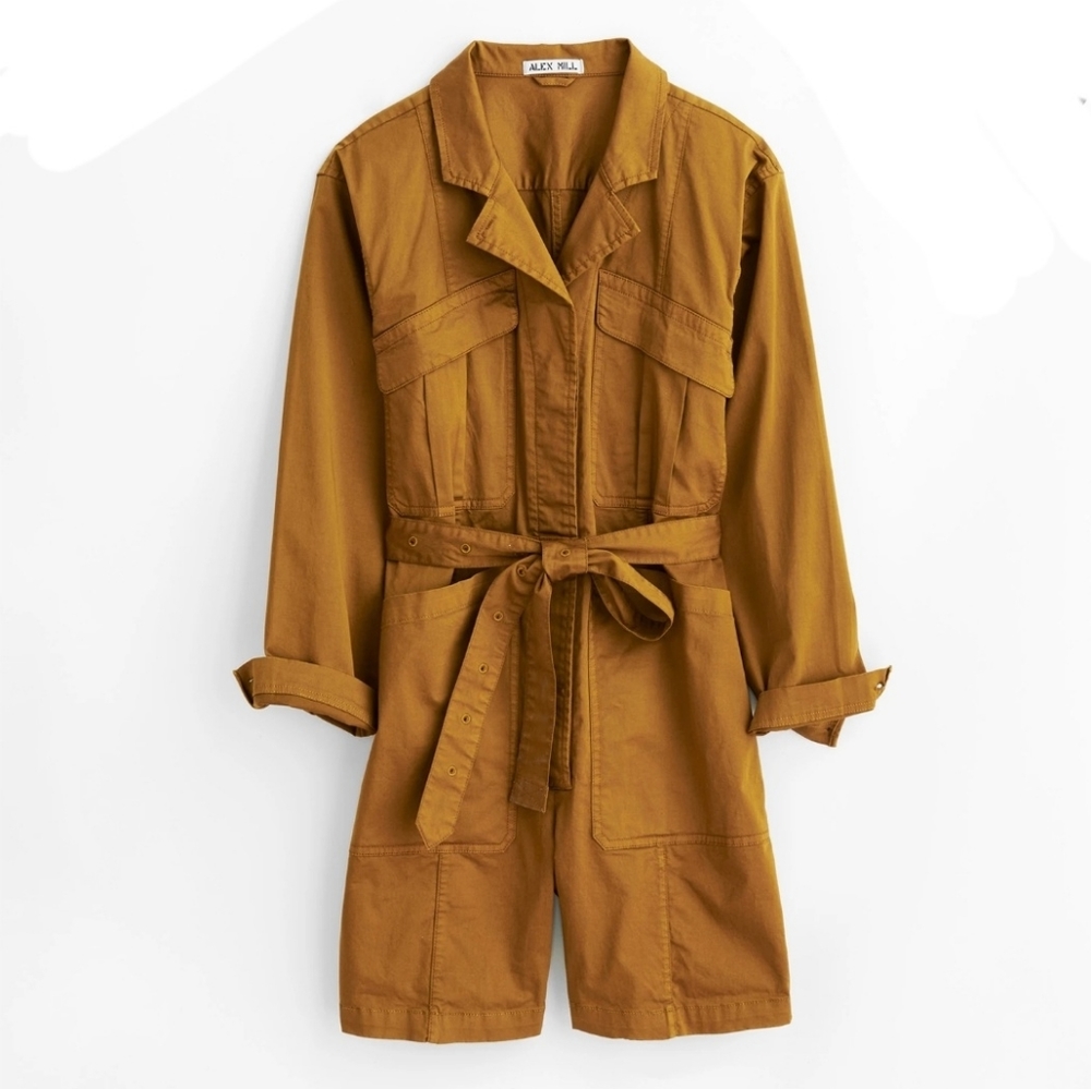 ALEX MILL STANDARD LONG SLEEVE SHORTS ROMPER